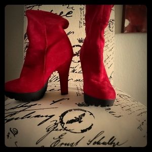 Wild Diva Red Boots